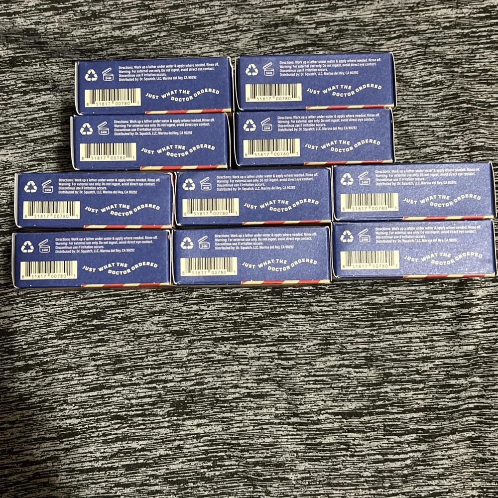LOT OF 10 Dr. Squatch Freedom Fresh-Limited Edition Bar of Soap -GREAT DEAL